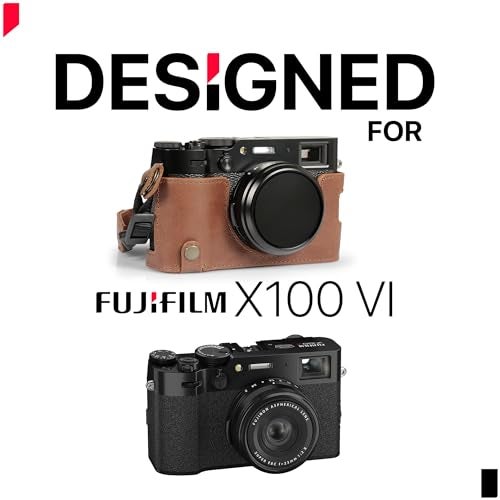 MegaGear Ever Ready Genuine Leather Half Camera Case Compatible with Fujifilm X100VI Black - Image 3