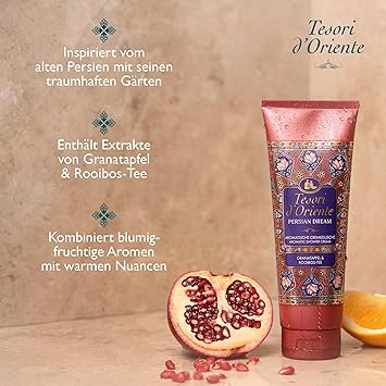 Tesori d'Oriente TESORI DORIENTE dOriente Cream Shower Persian Dream 250 ml Aromatic Shower Gel with Pomegranate Rooibos Tea Shower Cream for Body Care Ritual for Body Senses - Image 5
