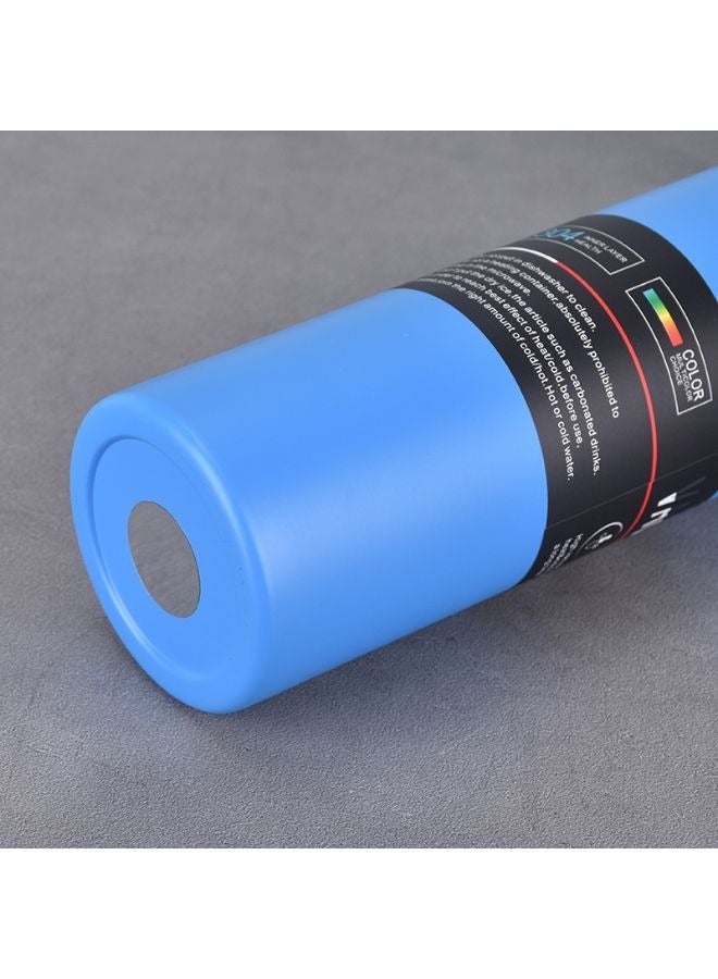 Vacuum insulated water bottle unisex from 304 stainless steel leakproof 500ml for gym office and outdoor blue - Image 4