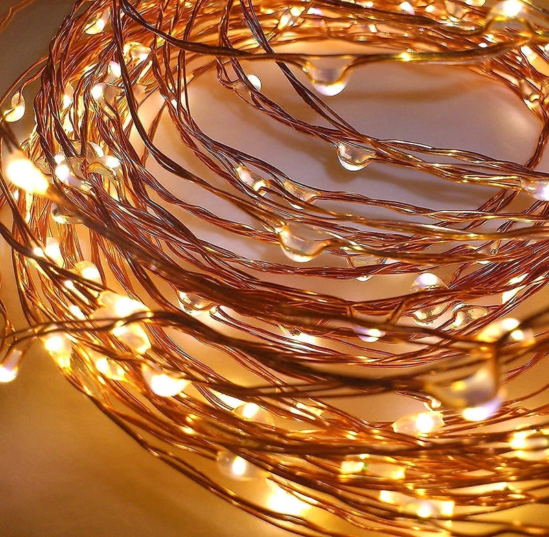HashWOW ® Copper Fairy String Lights 5M – USB Powered Decorative LED Wire Lights for Bedroom, Party, Garden & Wedding Decor (Warm White) - Image 4