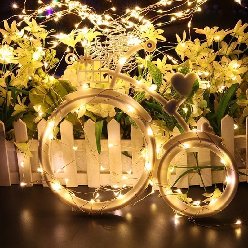 HashWOW ® Copper Fairy String Lights 5M – USB Powered Decorative LED Wire Lights for Bedroom, Party, Garden & Wedding Decor (Warm White) - Image 2