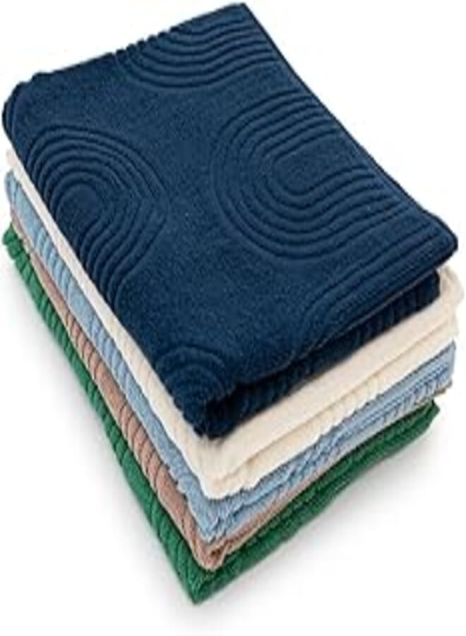 More Cottons Zigzag Towel 550GSM (Navy)