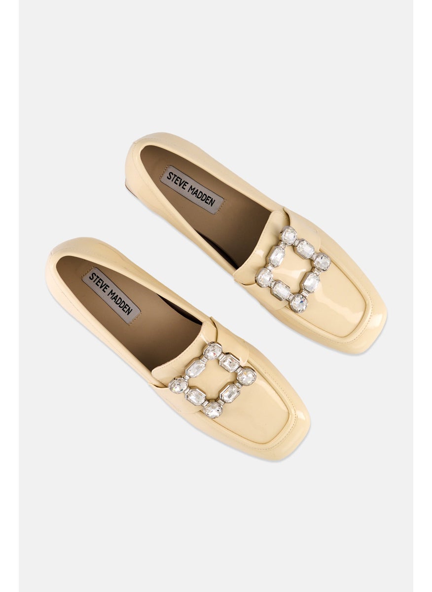 STEVE MADDEN - Women Carey Slip On Casual Shoes, Cream - Image 1