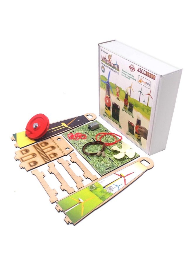 StepsToDo - Wind Turbine Science Kit. Windmill Making Kit For Students. Electricity From Flowing Air. Science Teaching And Learning Aid - Image 1