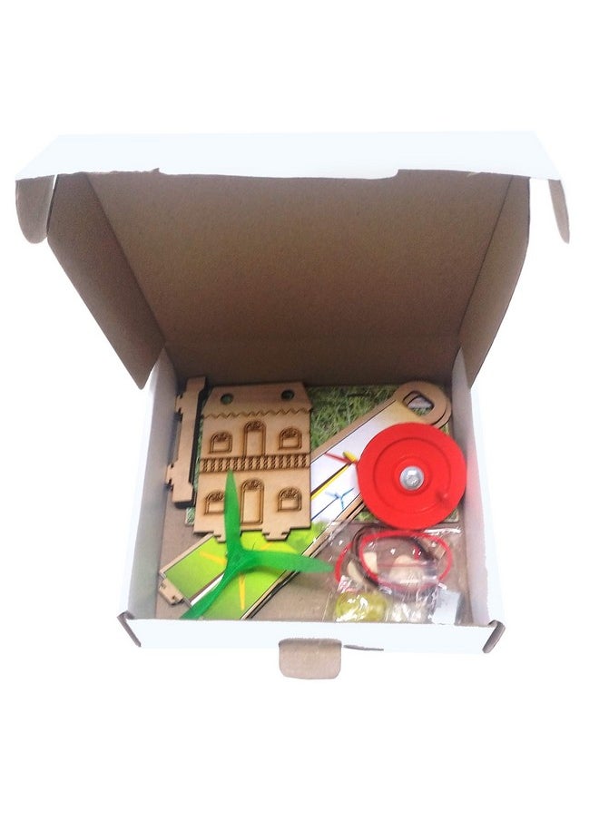 StepsToDo - Wind Turbine Science Kit. Windmill Making Kit For Students. Electricity From Flowing Air. Science Teaching And Learning Aid - Image 1