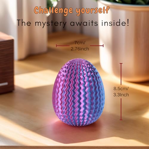 JHBEEY 2026 Creative Gift Box Easter Egg Mystery Puzzle with Hidden Compartment Reusable Brain Teaser Game for Adults Kids Money Gift Ideas for Birthday Christmas Party Celebration - Image 5