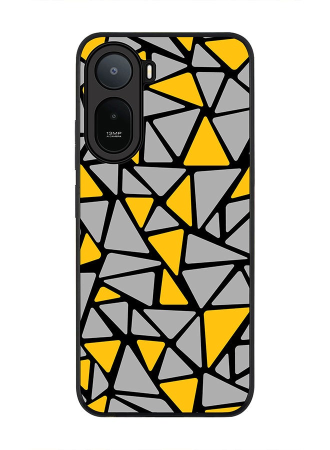 Stylizedd Rugged Case for Xiaomi Redmi A7 Pro 4G / Poco C81 / Poco C81 Pro / Poco C85x 5G- Slim Fit Hybrid Rubber Cover Triabstract