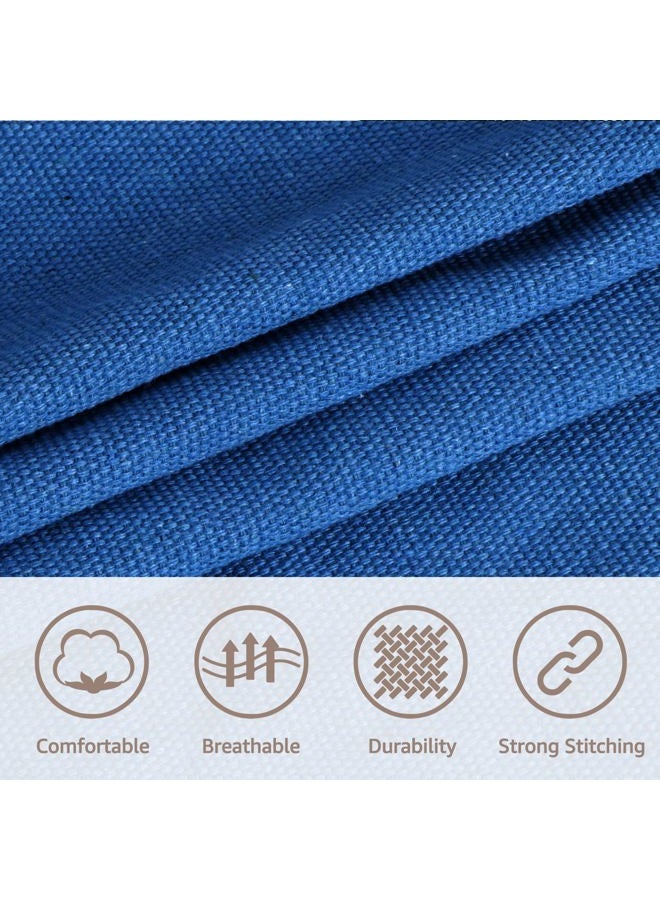 Chihee Hammock Chair Hanging Swing 2 Pillows Included,Strong Webbing Straps and Hooks for Easy Hanging Soft Cotton Hanging Chair Side Pocket Tassel Chair Comfort Indoor Outdoor Royal Blue - Image 4