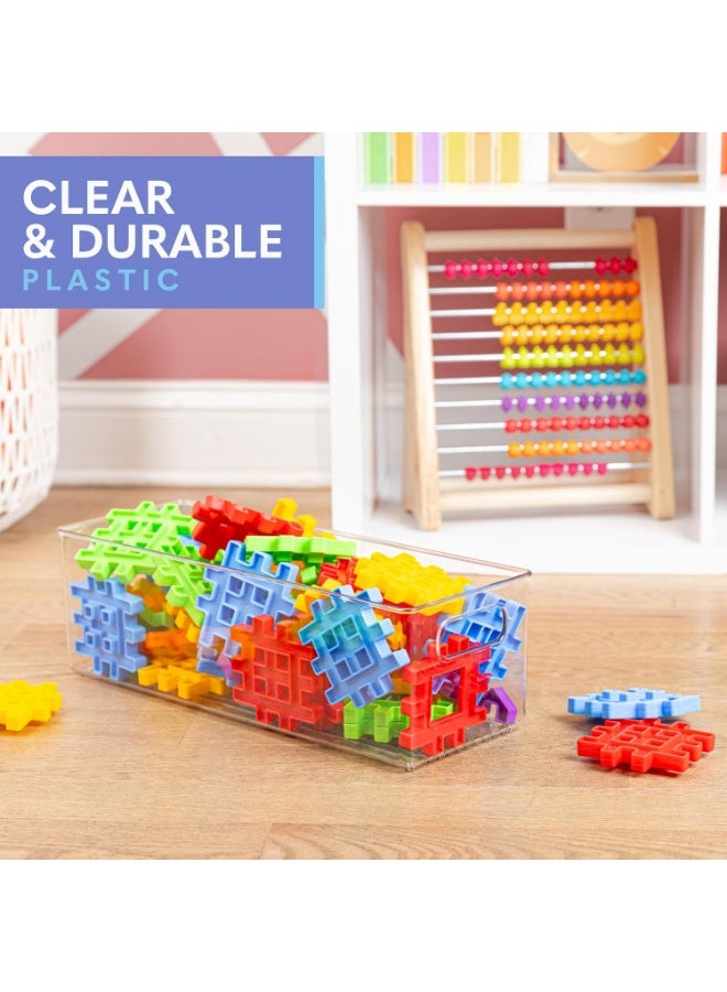 KITCHENOO Plastic Food Storage Clear Container Bin with Handles for Organizing Kitchen, Pantry, Fridge, Freezer, Pantry,Bathroom 8 pieces - Image 5