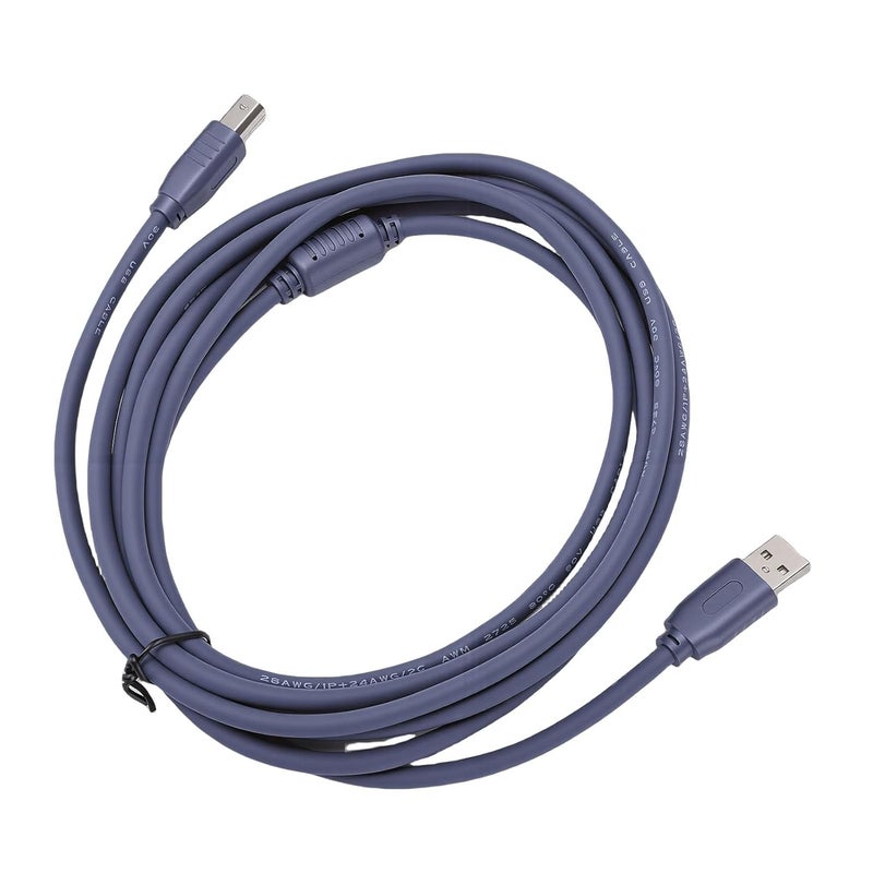 USB 2.0 Printer Cable Durable 480Mbps Data Transfer for Laptop PC Home Office ABS Material - Image 3