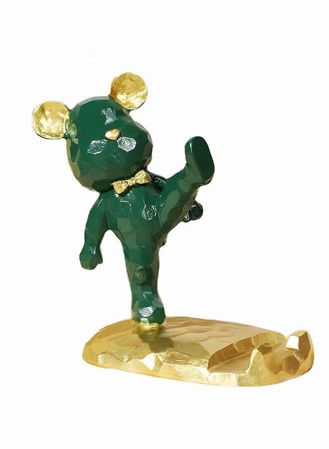 Bear Mobile Phone Holder,Cute Bear Phone Stand Desk Accessories,Home Office Desk Decor Compatible With All Smartphones Resin - Image 2
