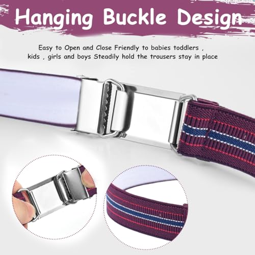 GUSTAVE 2 Pack Stretchy Stripe Kids' Belt for Boys Toddlers 2-4 Years Old (Fit Waist 35-50cm) - Image 4