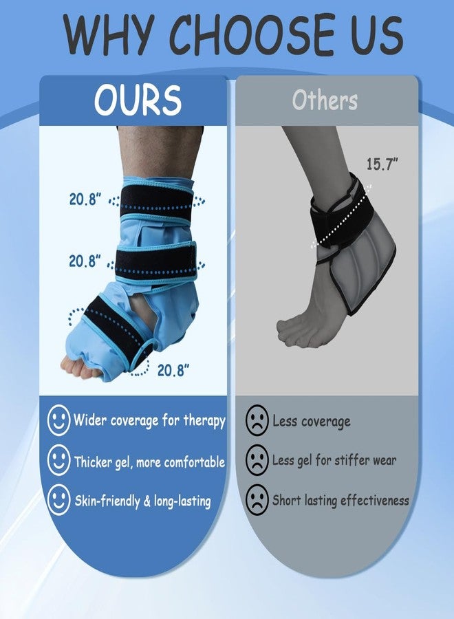 King Mills Ice Ankle Wrap, Ideally Used as Plantar Fasciitis Ice Pack for Ankle Discomfort and Pain Relief, Ice Foot Wrap for Achilles Tendonitis, Plantar Fasciitis, Sprained Ankles and Heels - Image 2