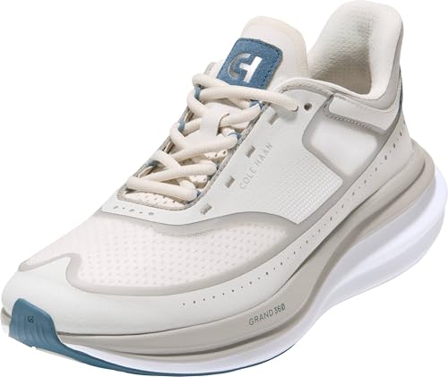 COLE HAAN أحذية جري كول هان للرجال الأصلية غراند كوادستار، فضي بيرش/بالوما/أبيض بصري، 10.5-م US - Image 4