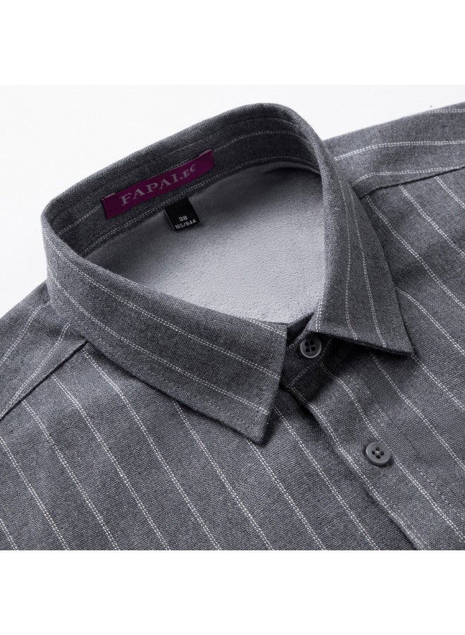 Fapai High-cost-effective Casual Striped Shirt Business Long-sleeve Top Men's - Image 5