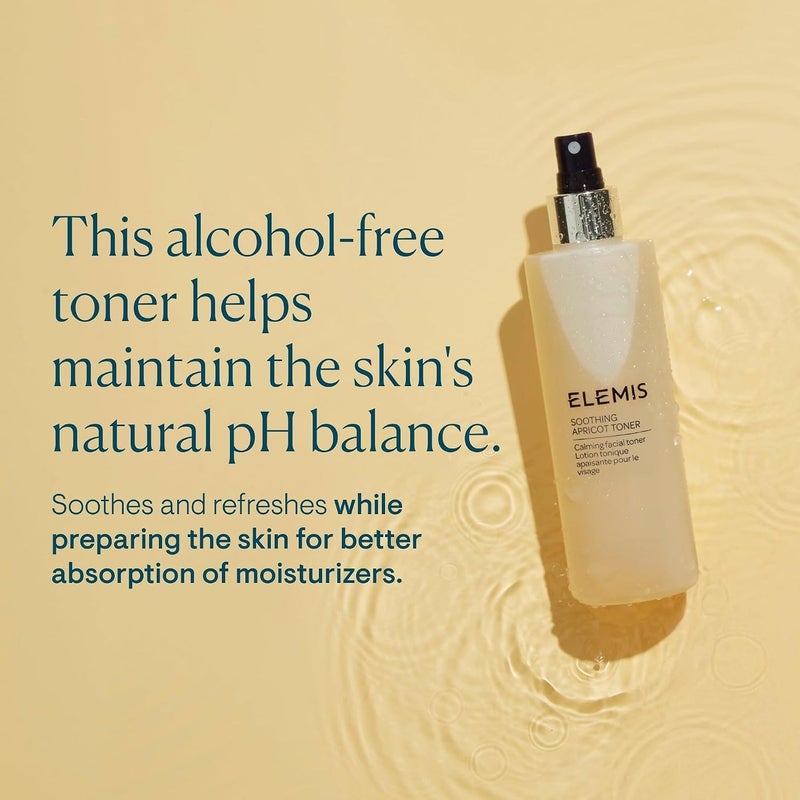 Elemis Soothing Apricot Toner 50ml | Calming & Balancing Apricot-Infused Daily Face Toner for Sensitive & Dry Skin | Soothes Redness, Hydrates & Preps Skin for Moisturiser & Serum | Gentle Everyday Facial Toning Lotion - Image 3