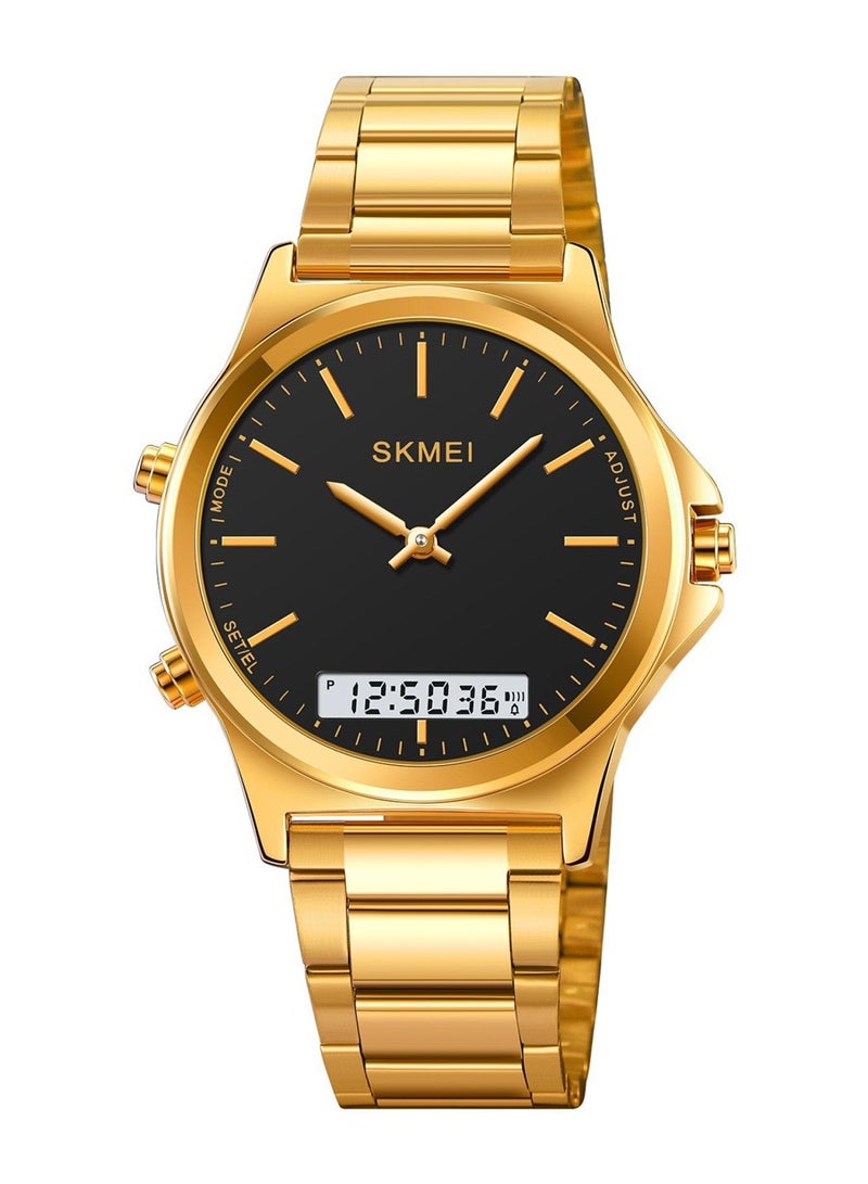 SKMEI Women’s Quartz Back Light Display Digital Chrono Sport Stainless Steel Watch - 2120 - Image 1