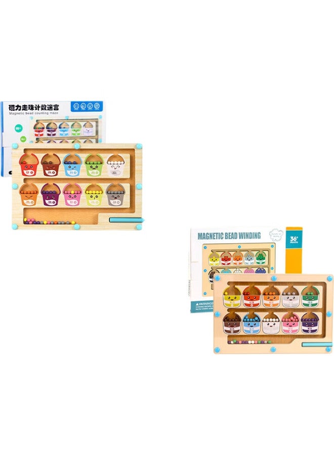 Tatanice Maze Toy Bead Roller Magnetic Counting Board Baby Early Education Concentration Training Artifact Children'S Spring Festival New Year Gift - Image 2