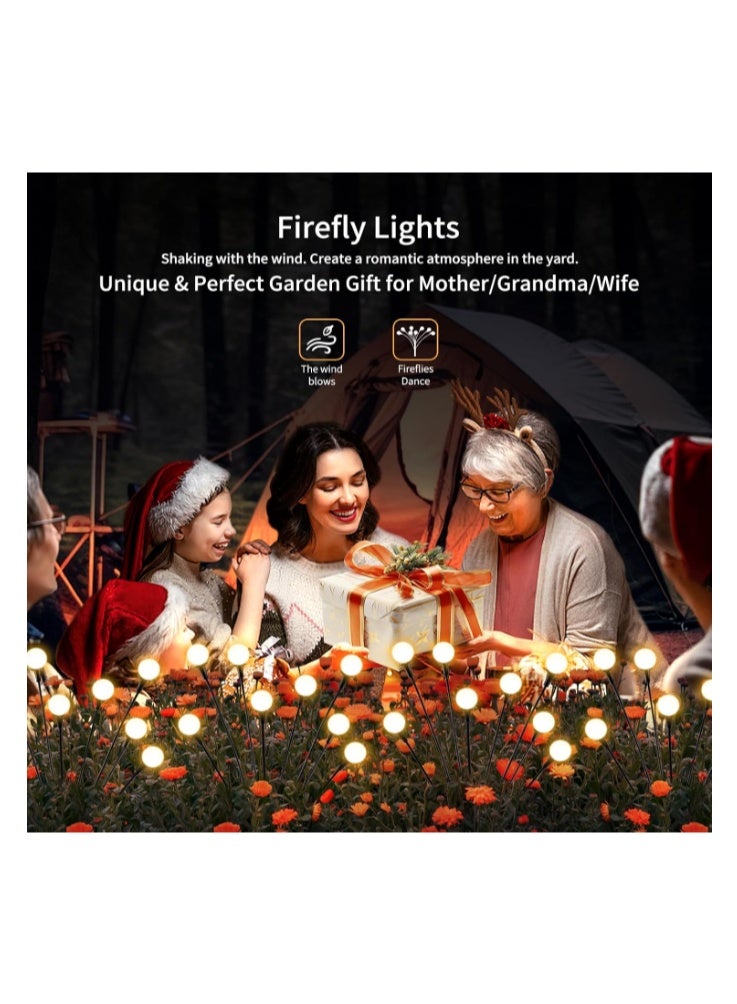 vignuto Solar Lights Outdoor Waterproof, 4 Packs 32LED, Solar Garden Lights, Patio Lights, Garden Decor, Patio Decor, Firefly Lights Solar Outdoor - Image 5