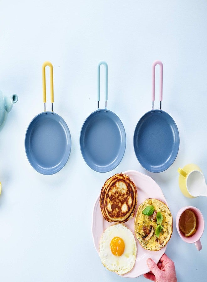 GreenPan Mini Healthy Ceramic Nonstick, 5" Round Egg Pan, PFAS-Free, Dishwasher Safe, Stay Cool Handle, Pink - Image 3