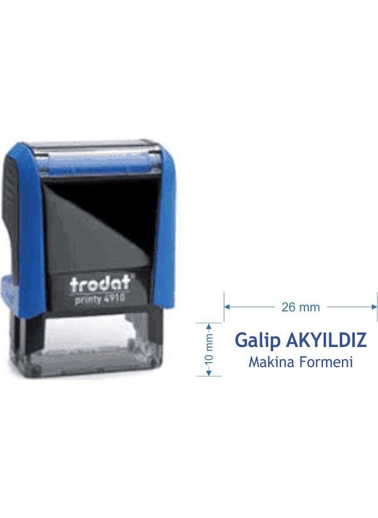 Trodat - 4910 Personalized Name and Title Stamp - Image 1