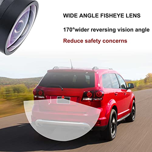 Dngbymx Rear View Backup Camera Compatible with Dodge Journey 2011 2012 2013 2014 2015 2016 2017 2018 2019 2020 Park Assist Camera Replaces# 56054158AB, 56054158AC, 56054158AD, 56054158AE, 56054158AF - Image 4