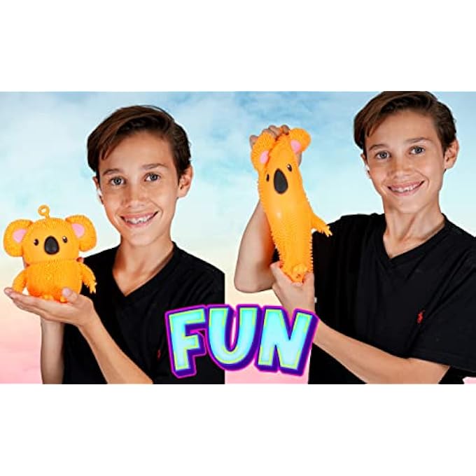 Ja-Ru Koala Bear Pets Stretchy Squishy Fidget Toy (1 Koala Assorted) Stress Relief Bedtime Buddies, with Hair Tentacles Like Noodles. Party Favor for Kids & Adults.6710-1s - Image 4