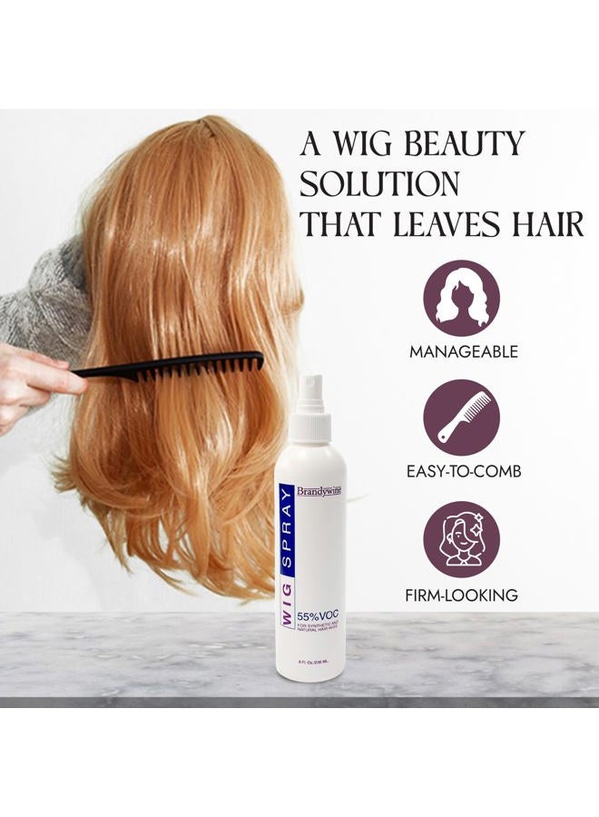 Brandywine Wig Spray Non Aerosol (Pump) For Synthetic and Natural Hair Wigs, 8 oz (3 Pack) - Image 3