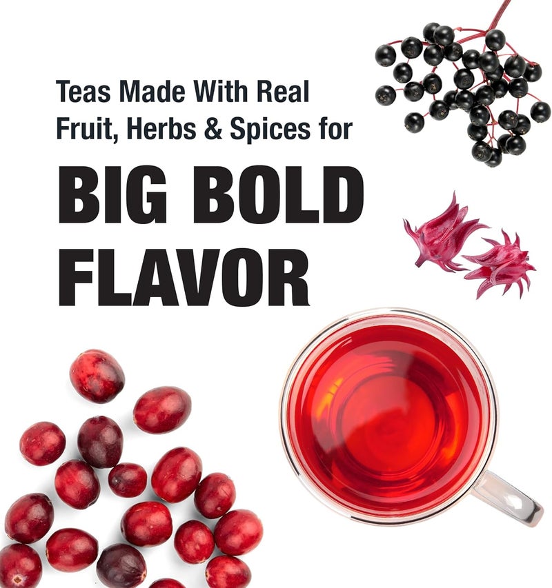 Tiesta Tea Fireberry - Cranberry Hibiscus Rooibos Tea - Image 5