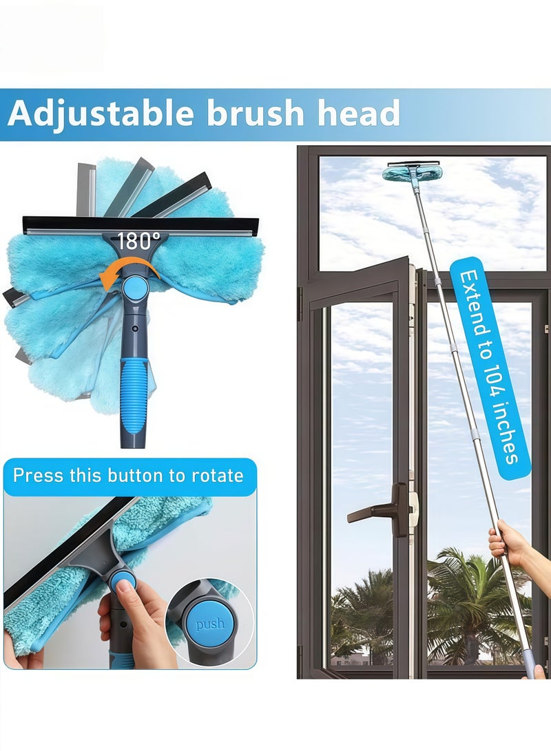 XiuWoo Dusters for Cleaning, Feather Duster Set(6 PCS),Microfiber Duster Kit  - Washable Dusters with Extension Pole (30 to 100 in), Bendable, and Washable for Ceilings, Cleaning Ceilings, Fans,Chandeliers, and Furniture - Image 3