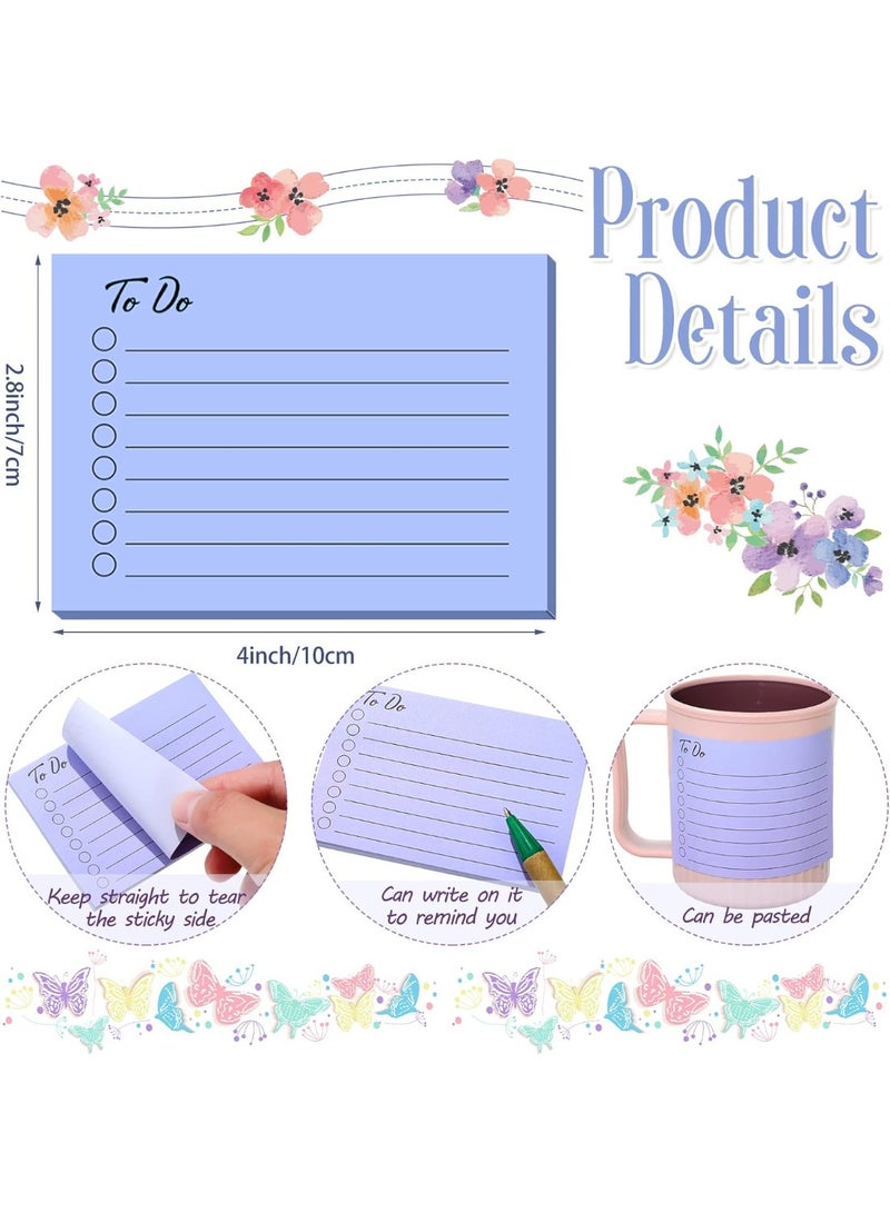 9 Pcs to Do List Sticky Note 3x4 Inch Self Stick Pads with Line Colored Planner Sticky Note Adhesive Memo for Office, Meeting, School, Study, Home Reminder (Simple Colors) - Image 3