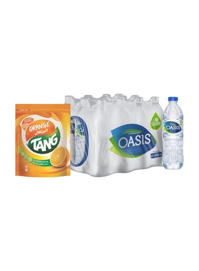 noon Orange Juice Powder 1kg & Bottled Drinking Water 500ml Pack of 24 Bundle - Image 1