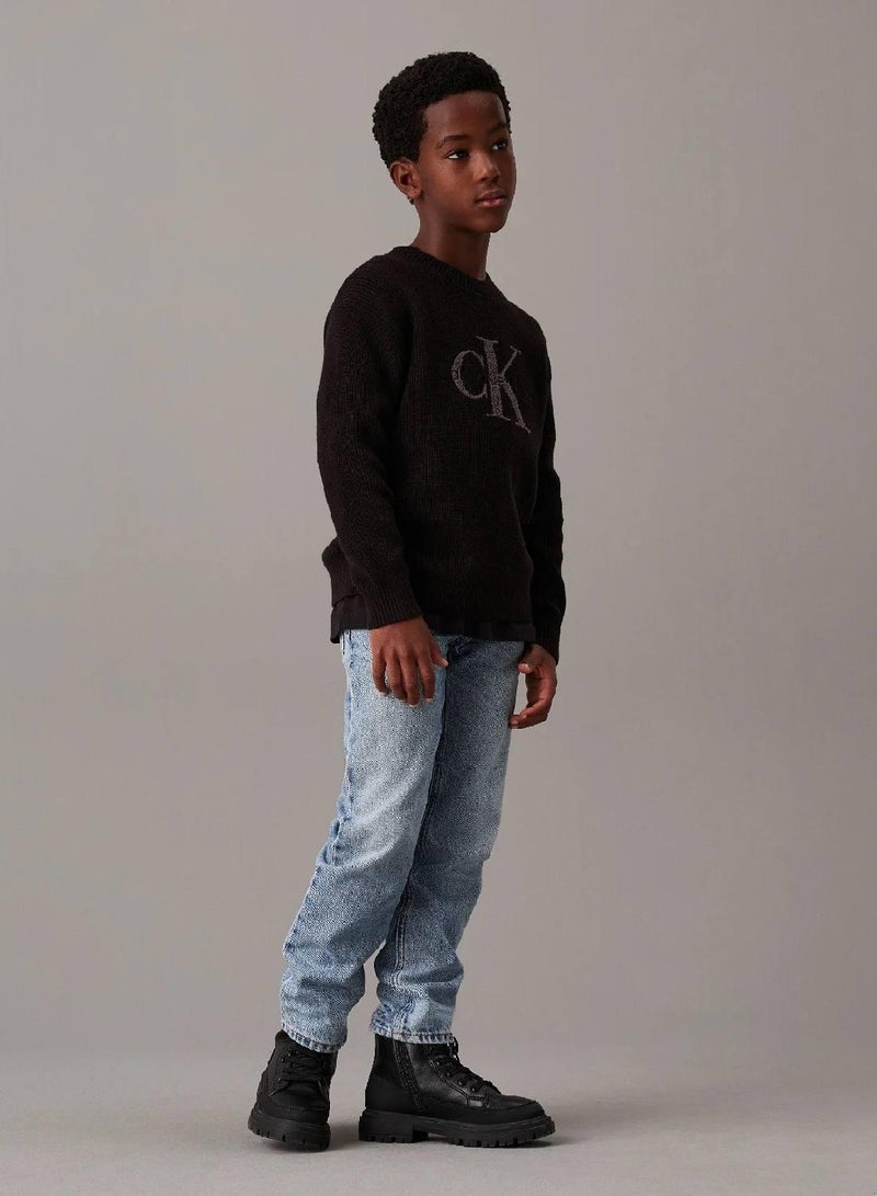 Calvin Klein Jeans Relaxed Logo Jumper - Image 4