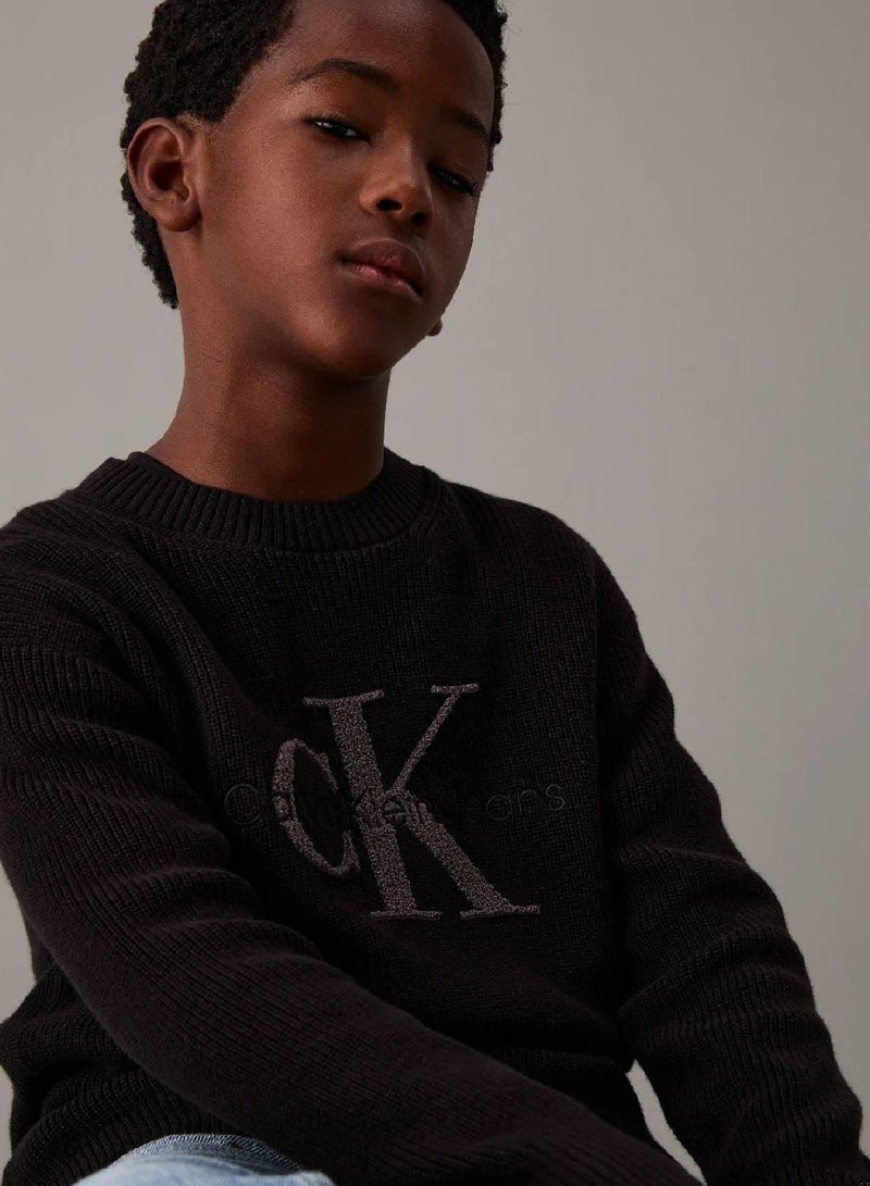 Calvin Klein Jeans Relaxed Logo Jumper - Image 3