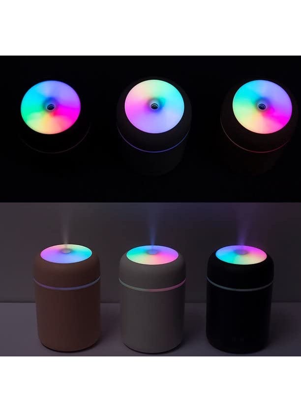 MIDGARD ENTERPRISE MIDGARD Humidifier 300 ml USB Humidifier Colourful LED Light Mist Humidifier Air Humidifier Diffuser Home Car Atomiser with Cotton BudsMulticolor 1 Humidifier Extra Buds  - Image 3