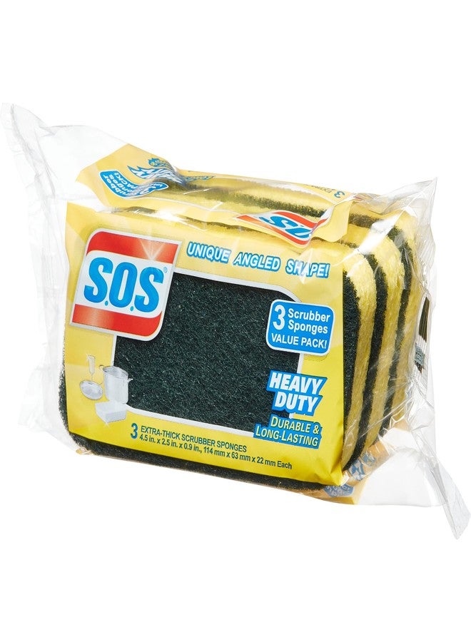 S.O.S Heavy Duty Scrubber Sponge, 3 Count - Image 4