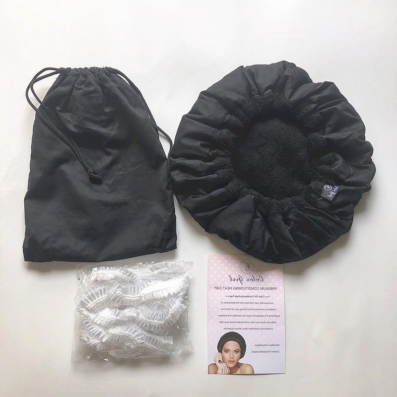 Sales Flaxseed Care Cap Microwave Heating Steam Cap Hair Care Baking Cap Heating - Image 1