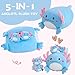 Gudisi Axolotl Plush 16 Cute Axolotl Stuffed Animals Mommy with 4 Baby Plushies in TummySoft Jumbo Axolotl Plush Christmas and Birthday Gifts for Girls Boys - Image 4