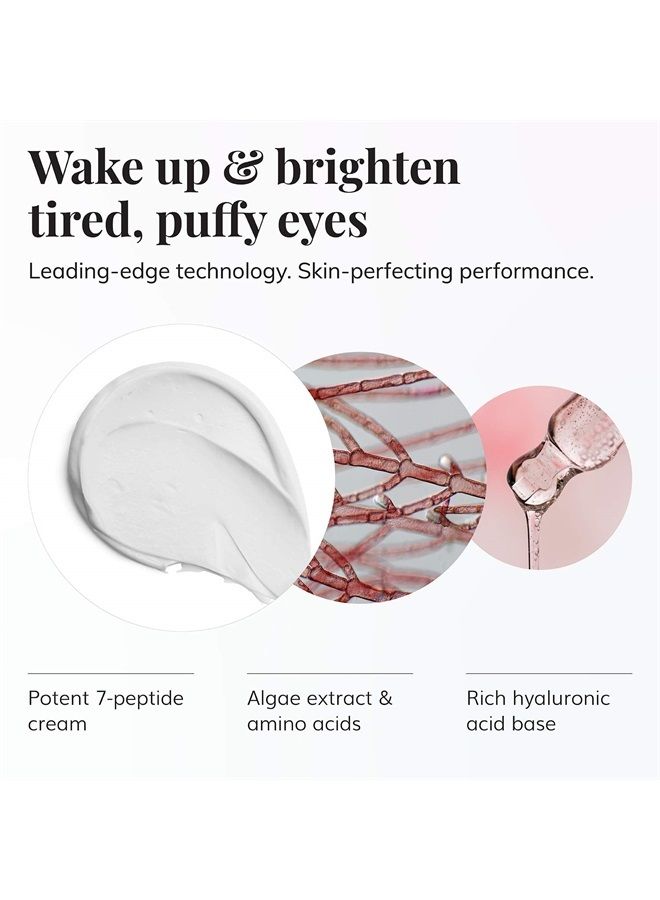 Le Mieux Eye Wrinkle Corrector Cream - Hyaluronic Acid Moisturizer for Eyes with 7 Potent Peptides & Amino Acids, Under Eye Corrector Cream (0.5 oz / 15 ml) - Image 3