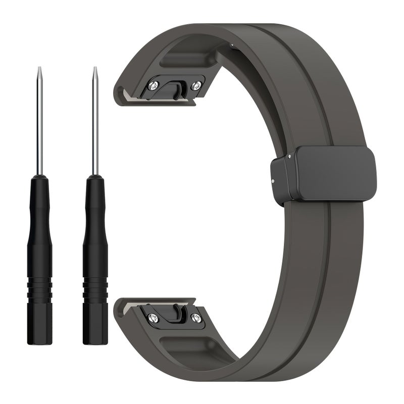 مشبك سريع التحرير قابل للطي باللون الأسود لساعات سلسلة Fenix 7X - Image 5