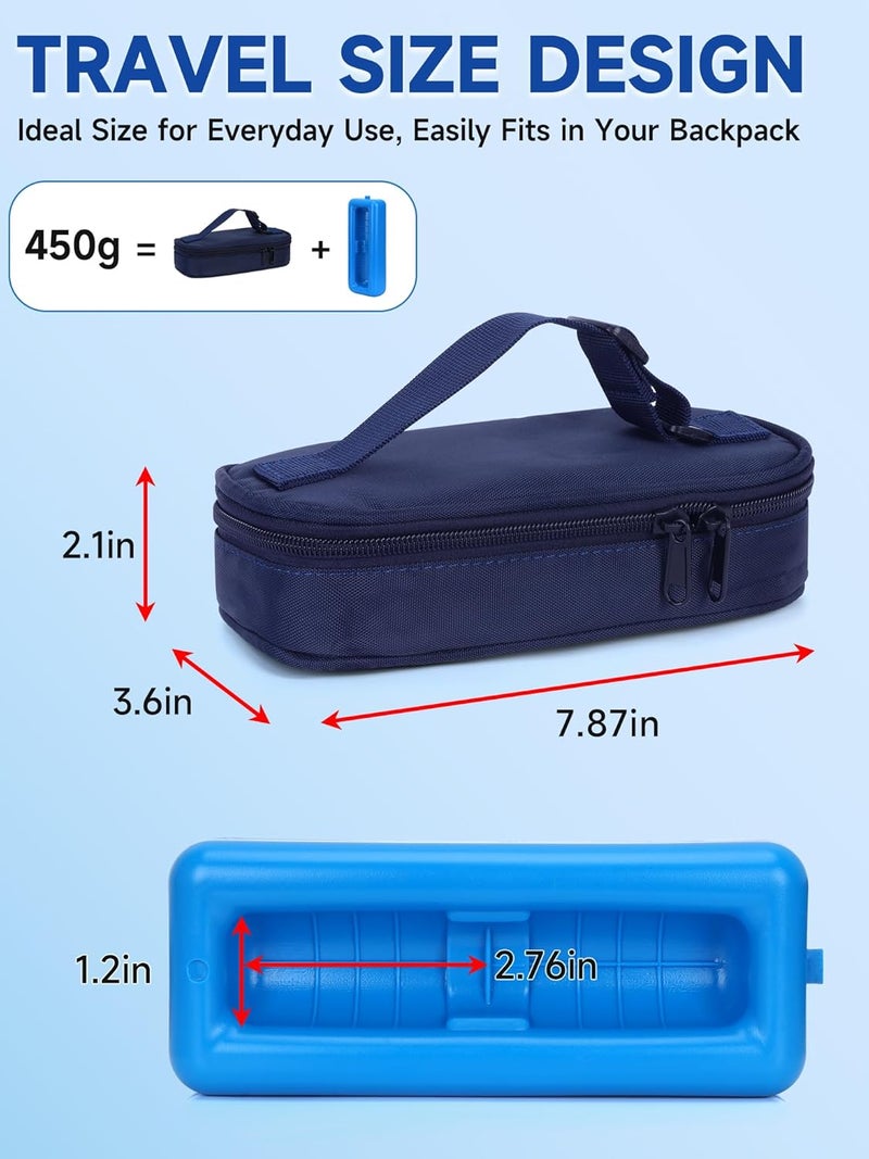Leng Ke Large Insulin Travel Cooler Case 2 TSA Approved Ice Packs, Portable Madication Cooler for Travel and Daily Life - Image 5