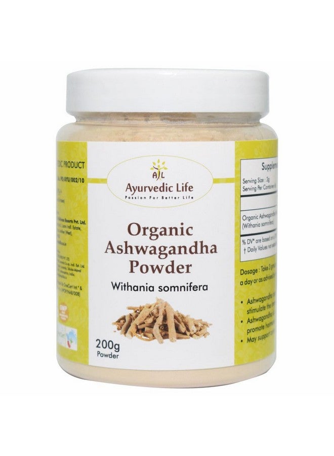 AL Ayurvedic Life Organic Ashwagandha Powder 200gms (200 Gm Pack of 1) - Image 1