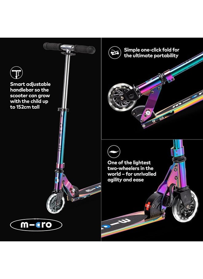 Micro - Micro Sprite LED Scooter SA0237 , Neochrome | Scooters | Scooter for Boys | Scooter for Kids | Kids Scooter | Outdoor Scooter| Ride on Scooter | Scooter for Girls - Image 1