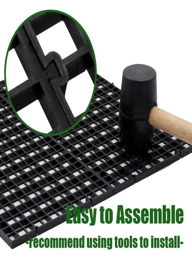 LINLAN Aquarium Fish Tank Dividers Set, 8 Pcs 30X30 cm Aquarium Grid Plastic with 6 Pcs Sucker Clips and 20 Pcs Cable Ties, Egg Crate for Fish Isolation(Black) - Image 4