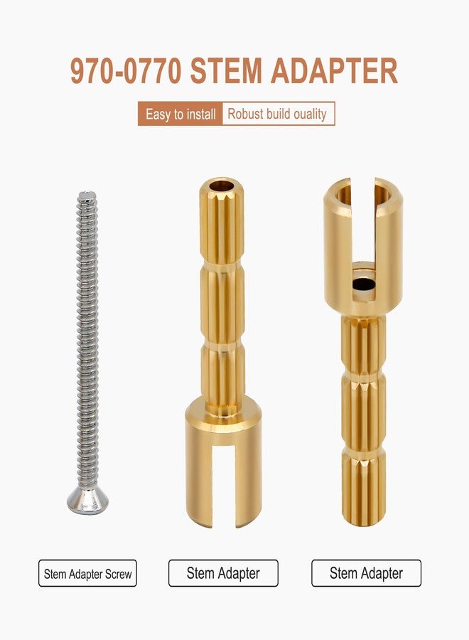 Powswopx محول ساق Powswopx 970-0770 مع استبدال برغي لمعدات السباكة 970-0770، وزخارف Pfister Securepfit، وامتداد ساق مقبض الدش، وملحقات حوض الاستحمام والحنفية، وإصلاح زخارف تمديد الصمام - Image 5