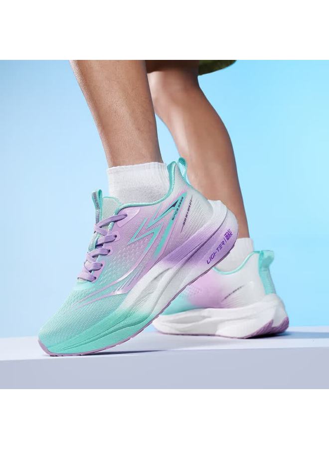 BANGTE Bont Men's Sports Running Shoes Breathable Mesh Lightweight Non-slip Durable Casual Shoes Ice Cream Color Size 39 - Image 1