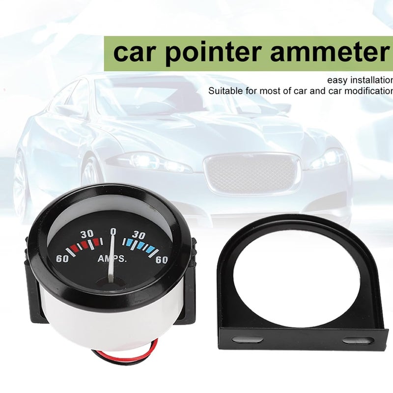 Haofy 2 Inch 52mm Car Ammeter Voltmeter 60 0 60A AMP Gauge with Back Light for Car Modification 12V System Easy Installation - Image 2