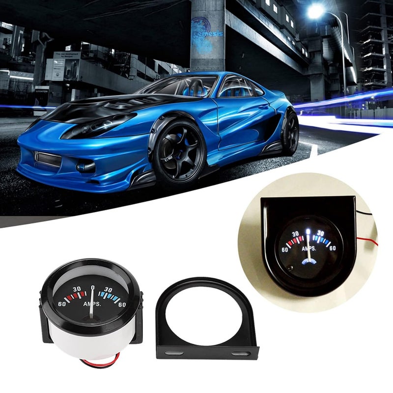 Haofy 2 Inch 52mm Car Ammeter Voltmeter 60 0 60A AMP Gauge with Back Light for Car Modification 12V System Easy Installation - Image 4
