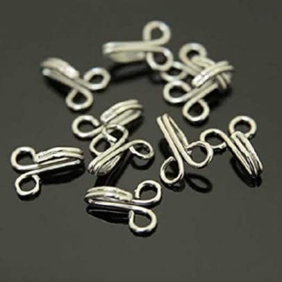 Vemlons Vemlons Blouse Hooks for Ladies BlousesChildren DressesFrockGownsChuddidarsDresses 200 Piece Stainless Steel Blouse Hook Handipicked Pack  - Image 1