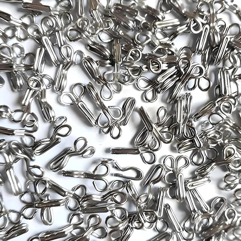 Vemlons Vemlons Blouse Hooks for Ladies BlousesChildren DressesFrockGownsChuddidarsDresses 200 Piece Stainless Steel Blouse Hook Handipicked Pack  - Image 3